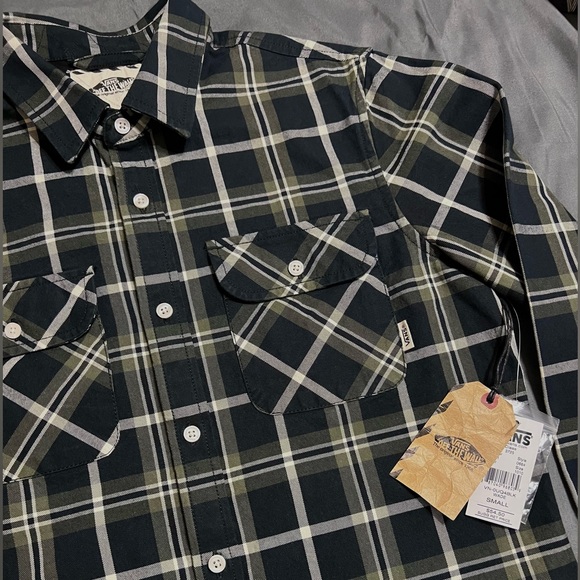 Vans Wade Heavy Weight Plaid Button Up Size S - Picture 3 of 5